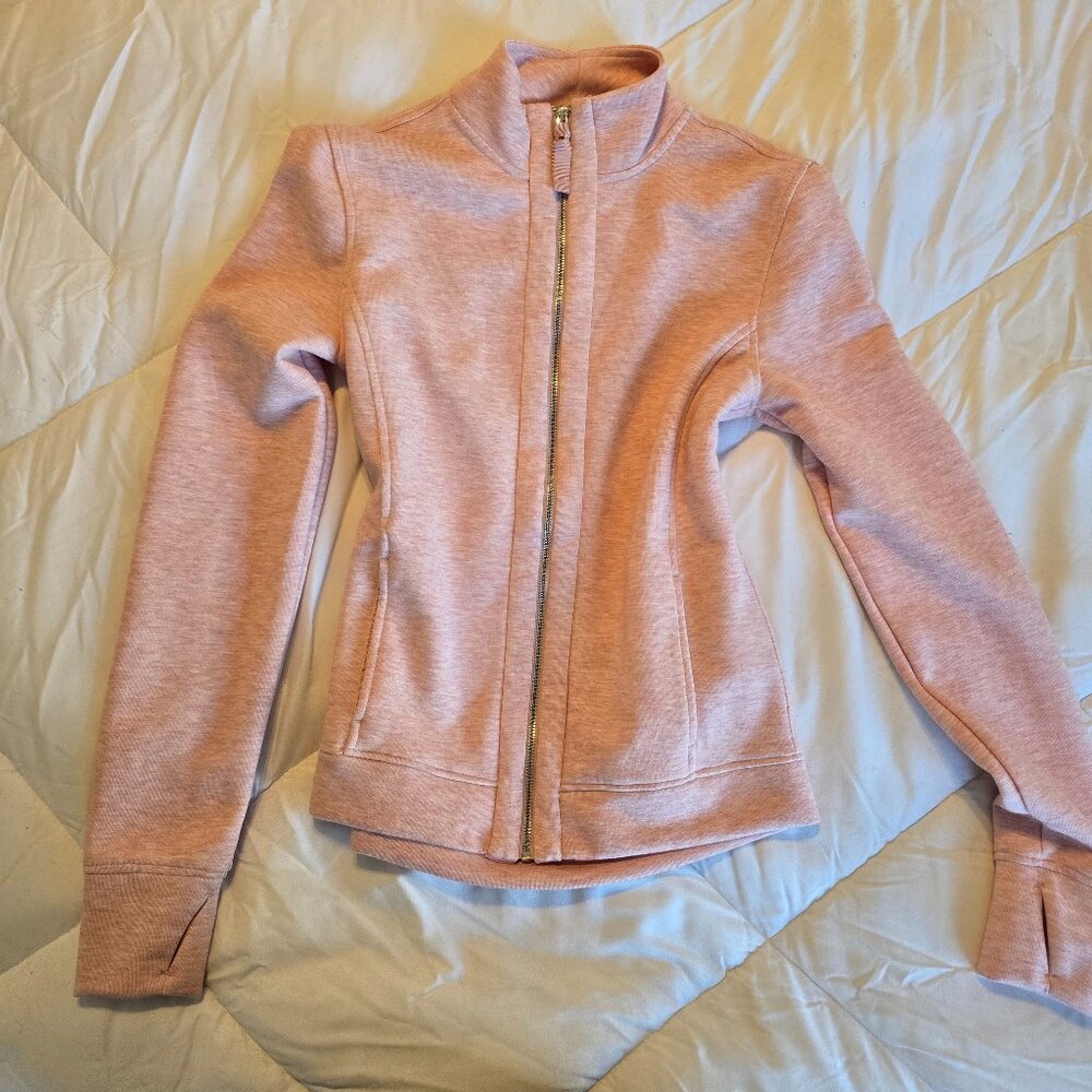 Victoria Sport Pink Zip Front Jacket, Size S